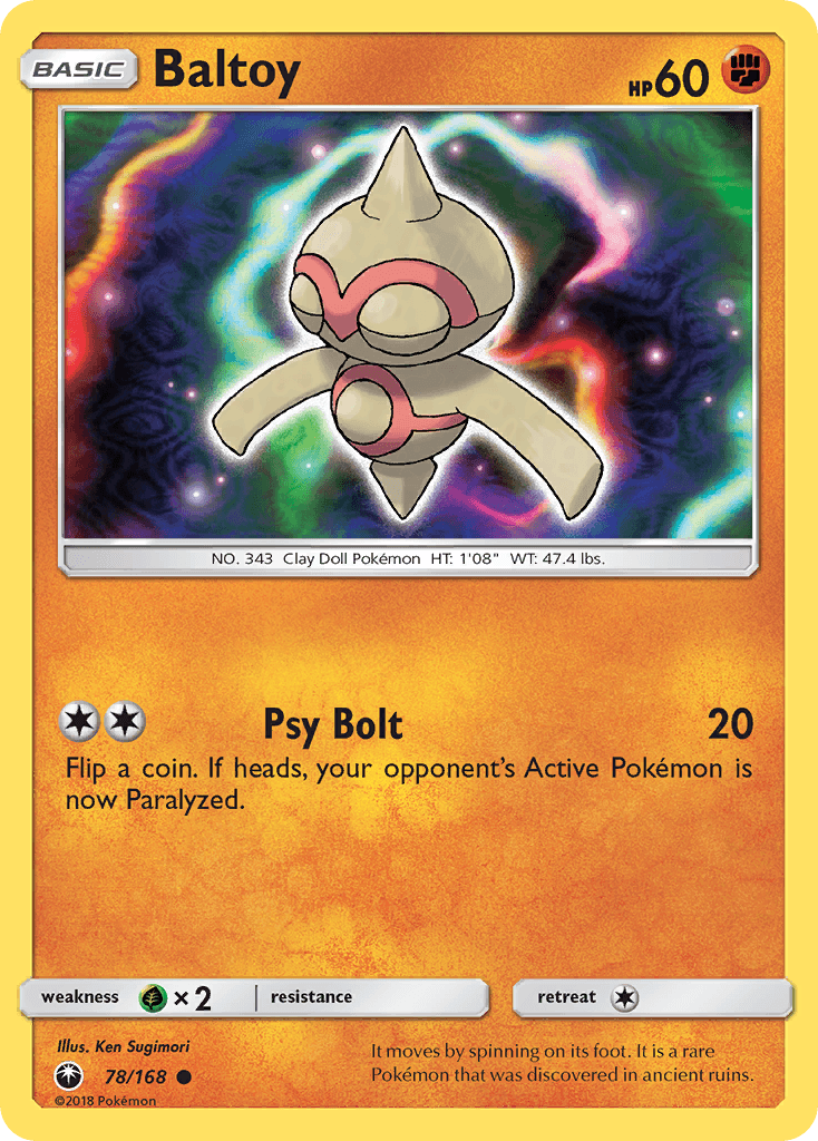 Baltoy, kortbilde fra pokemontcg.io
