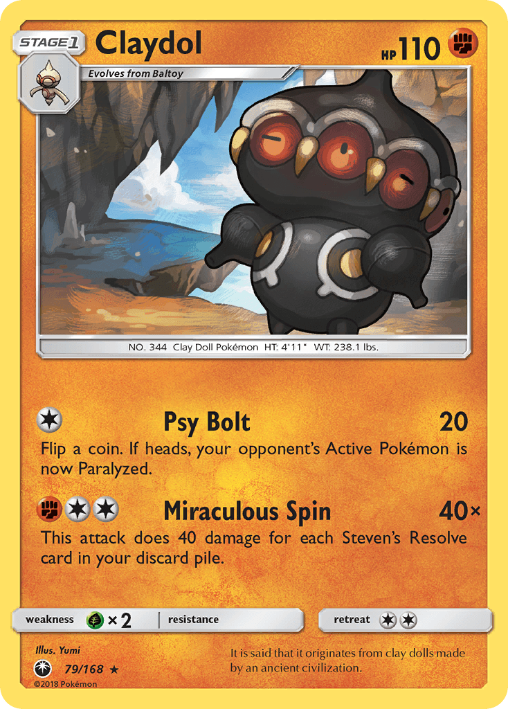 Claydol, kortbilde fra pokemontcg.io