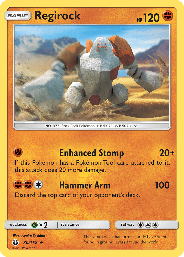 Regirock, kortbilde fra pokemontcg.io
