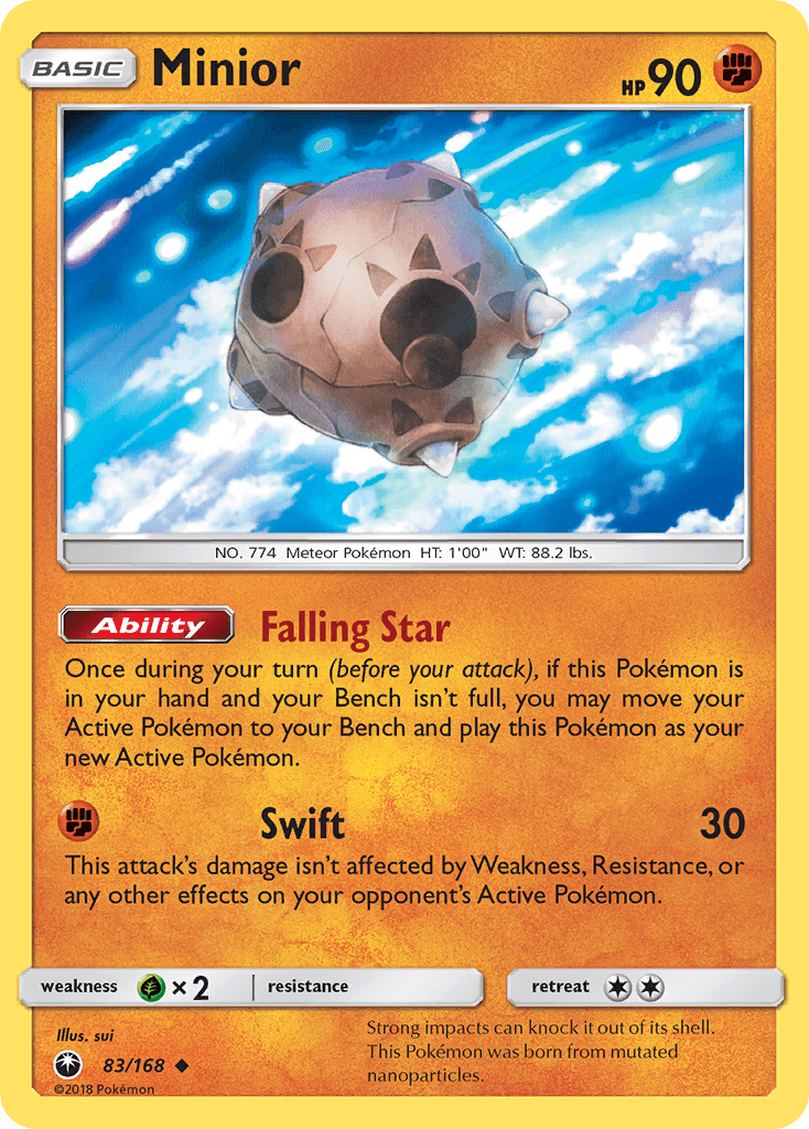Minior, kortbilde fra pokemontcg.io