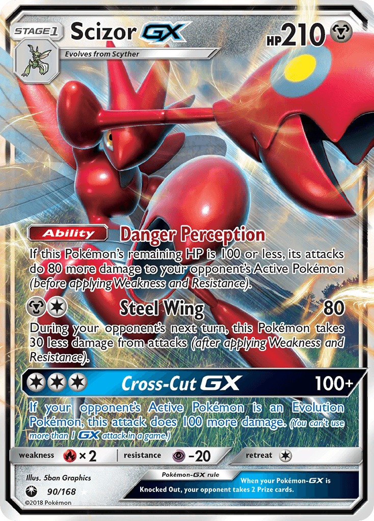 Scizor-GX, kortbilde fra pokemontcg.io