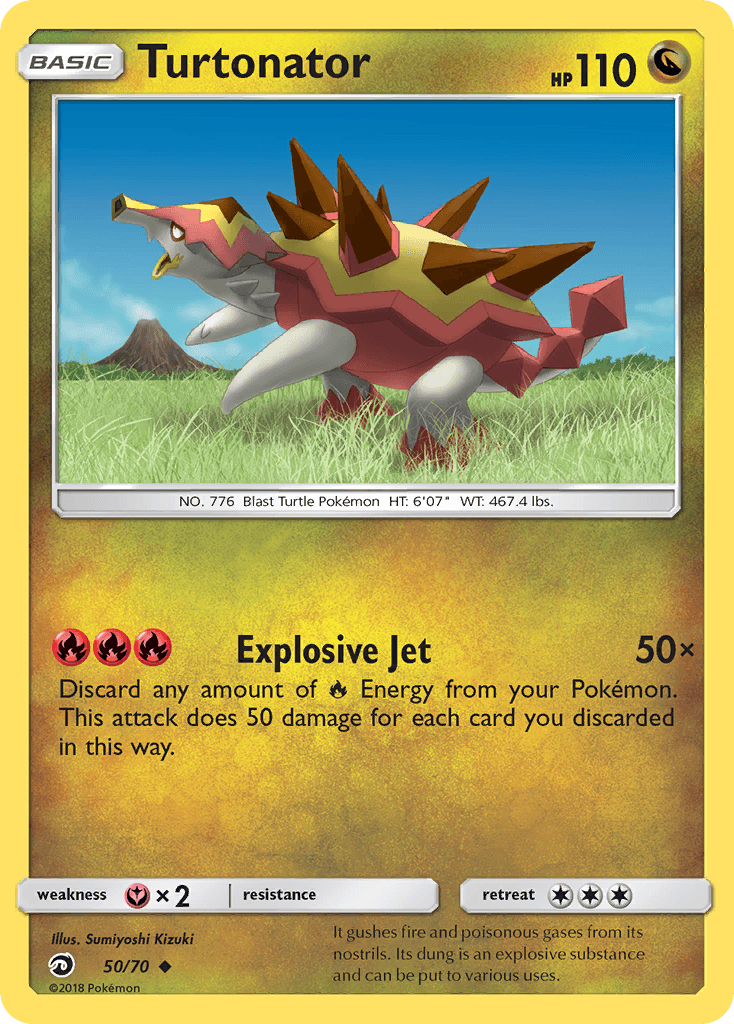 Turtonator, kortbilde fra pokemontcg.io