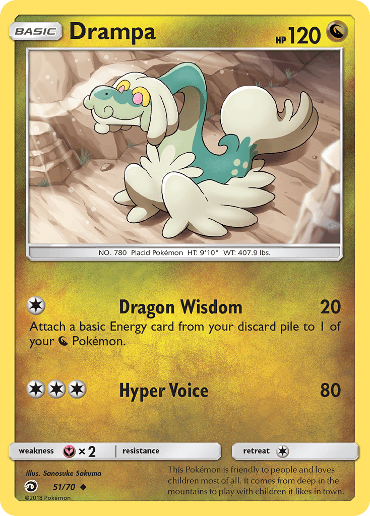 Drampa, kortbilde fra pokemontcg.io