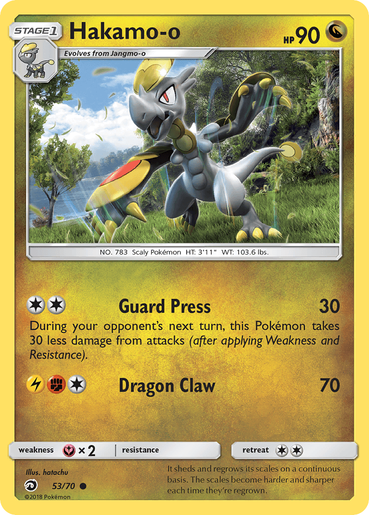 Hakamo-o, kortbilde fra pokemontcg.io