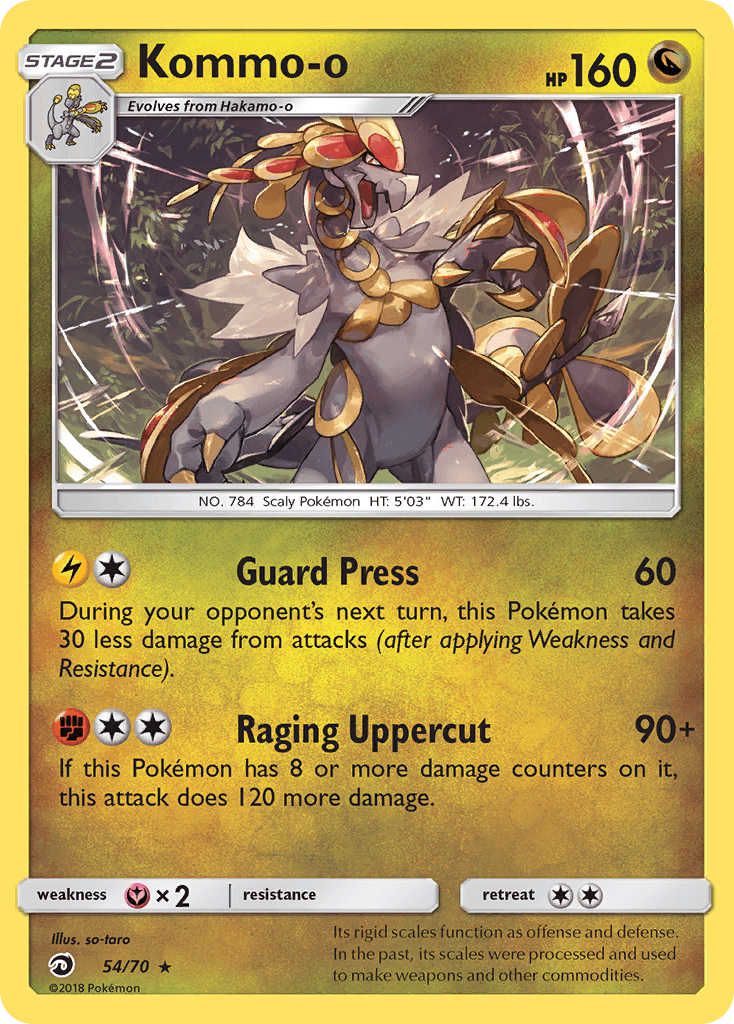 Kommo-o, kortbilde fra pokemontcg.io