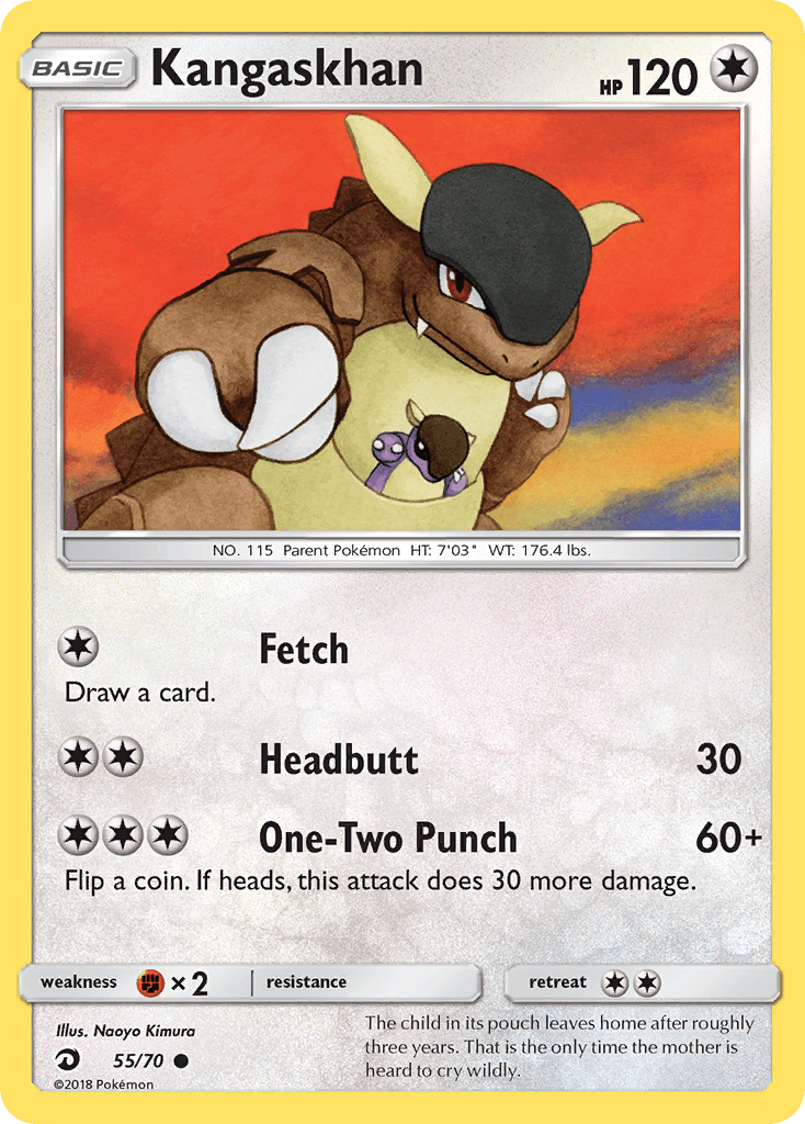 Kangaskhan, kortbilde fra pokemontcg.io