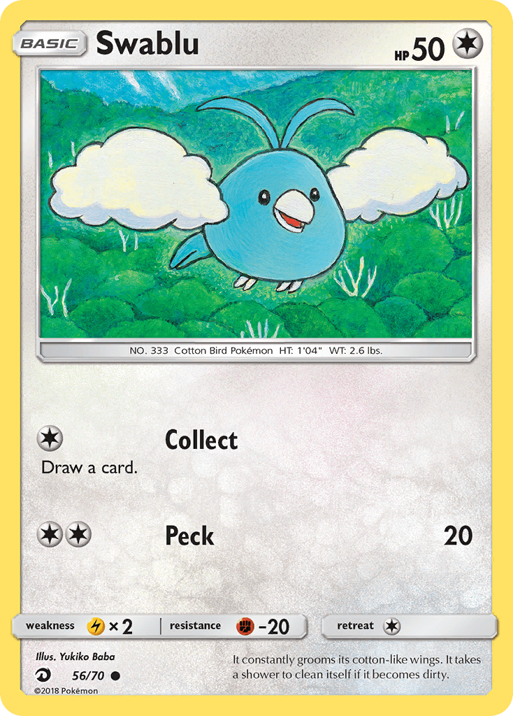 Swablu, kortbilde fra pokemontcg.io