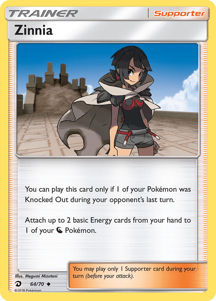 Zinnia, kortbilde fra pokemontcg.io