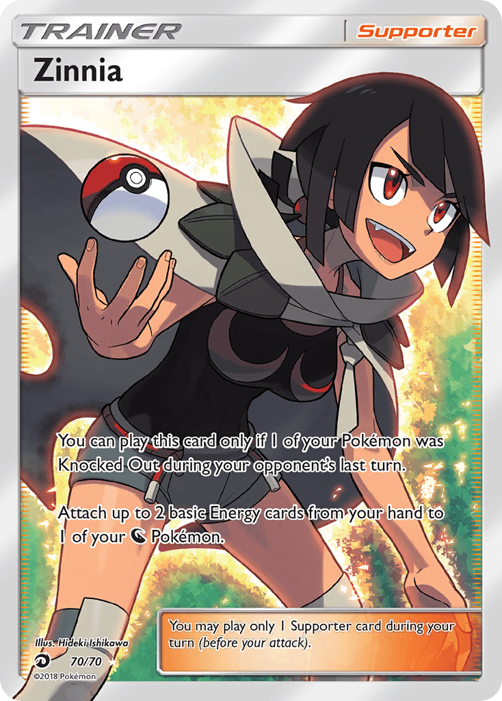 Zinnia, kortbilde fra pokemontcg.io
