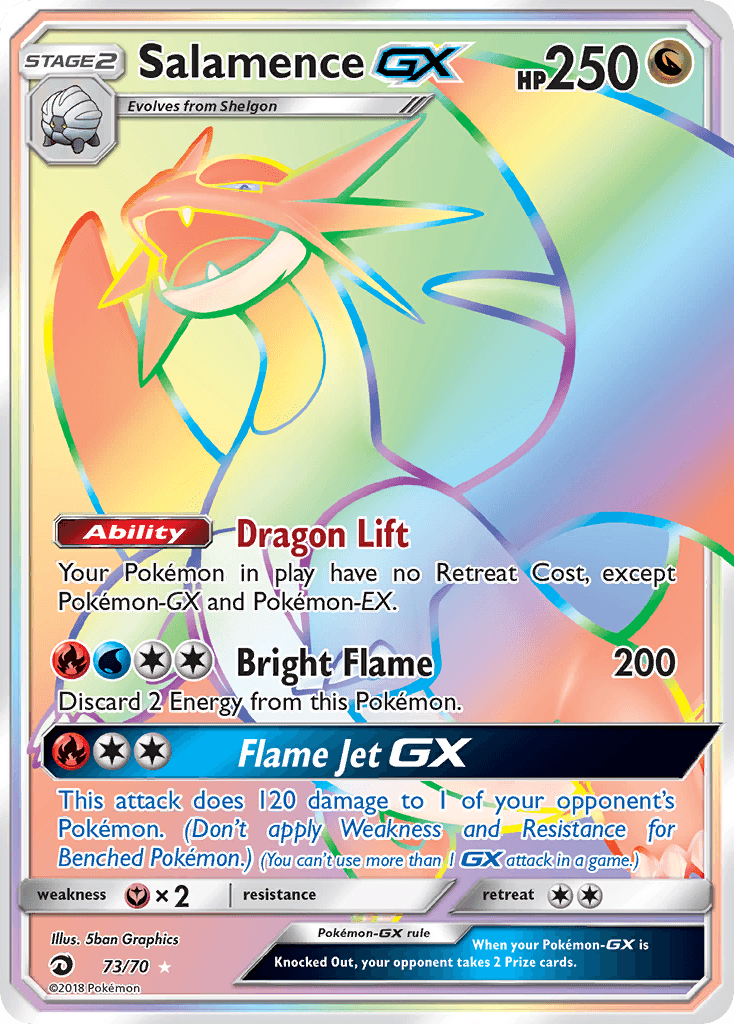 Salamence-GX, kortbilde fra pokemontcg.io