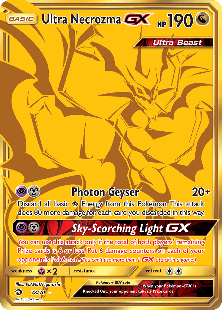 Ultra Necrozma-GX, kortbilde fra pokemontcg.io