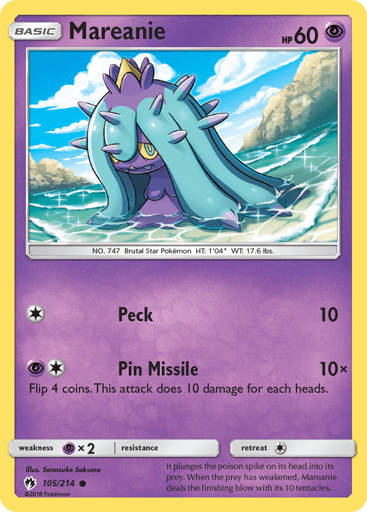 Mareanie, kortbilde fra pokemontcg.io