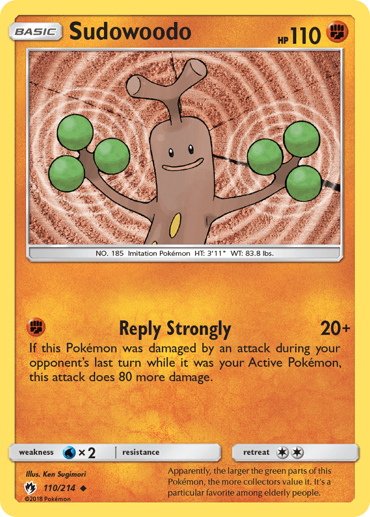 Sudowoodo, kortbilde fra pokemontcg.io