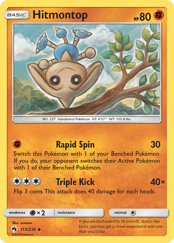 Hitmontop, kortbilde fra pokemontcg.io