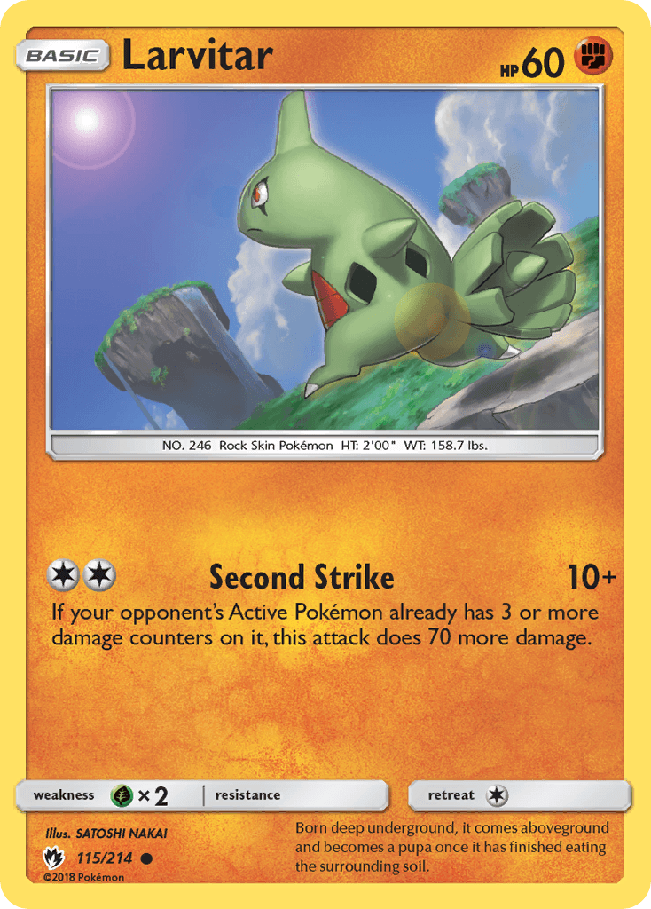 Larvitar, kortbilde fra pokemontcg.io