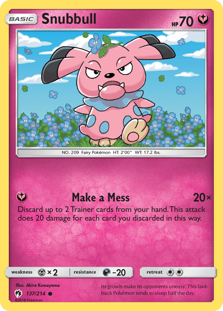 Snubbull, kortbilde fra pokemontcg.io