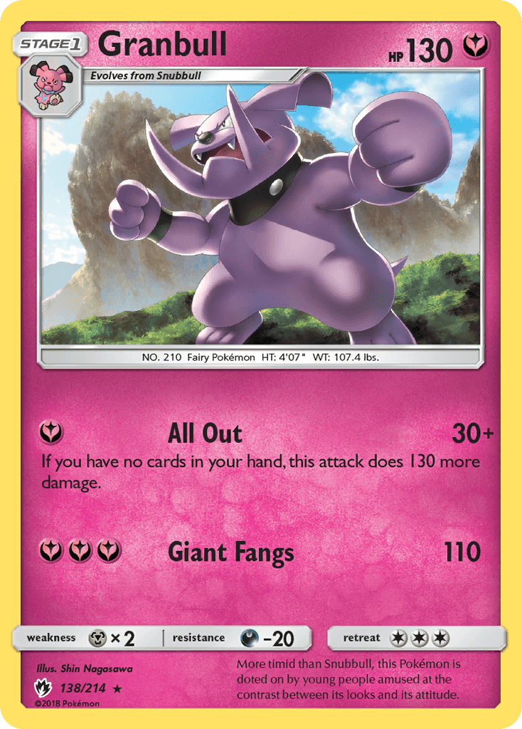 Granbull, kortbilde fra pokemontcg.io