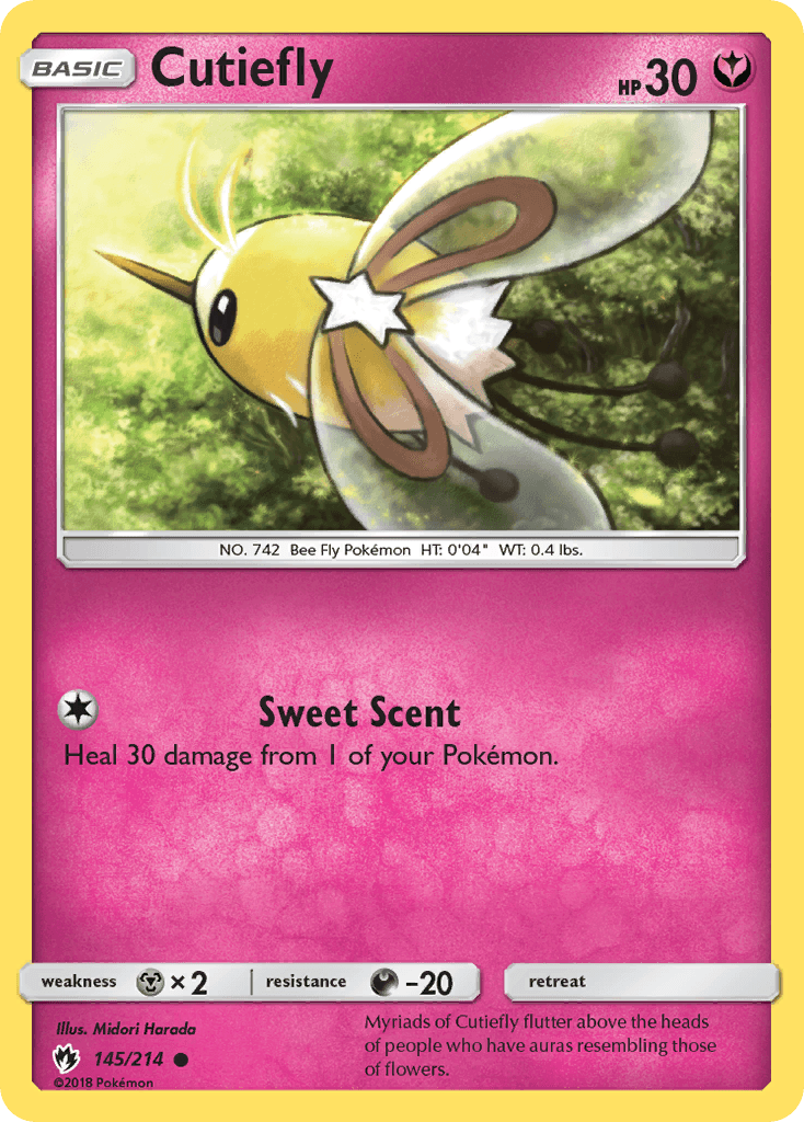 Cutiefly, kortbilde fra pokemontcg.io