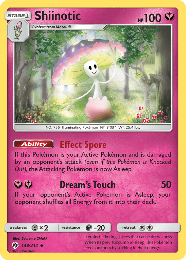 Shiinotic, kortbilde fra pokemontcg.io