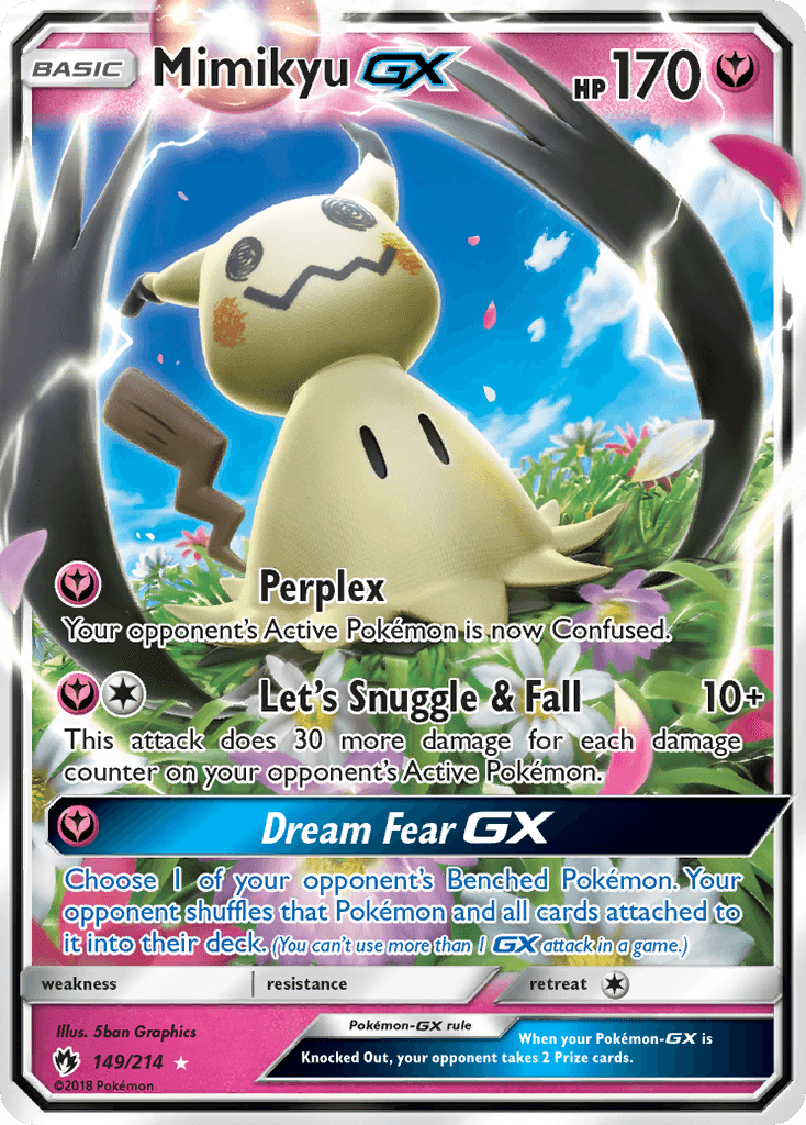 Mimikyu-GX, kortbilde fra pokemontcg.io