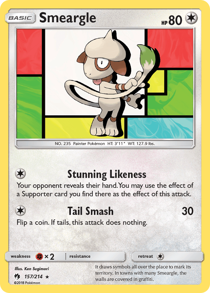 Smeargle, kortbilde fra pokemontcg.io