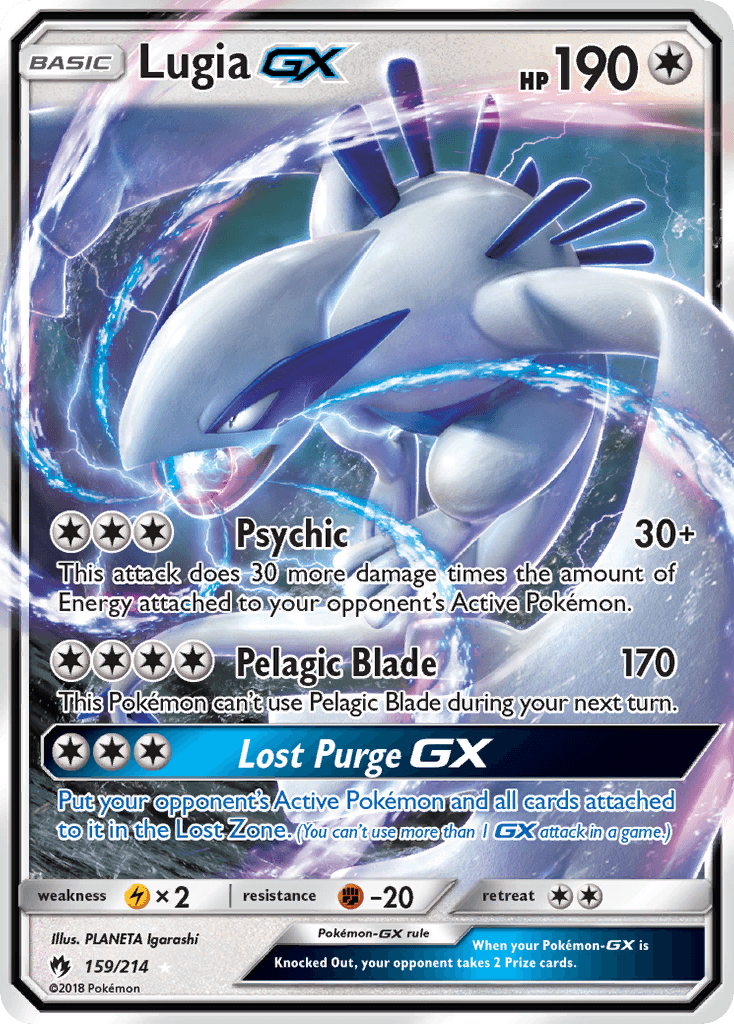 Lugia-GX, kortbilde fra pokemontcg.io