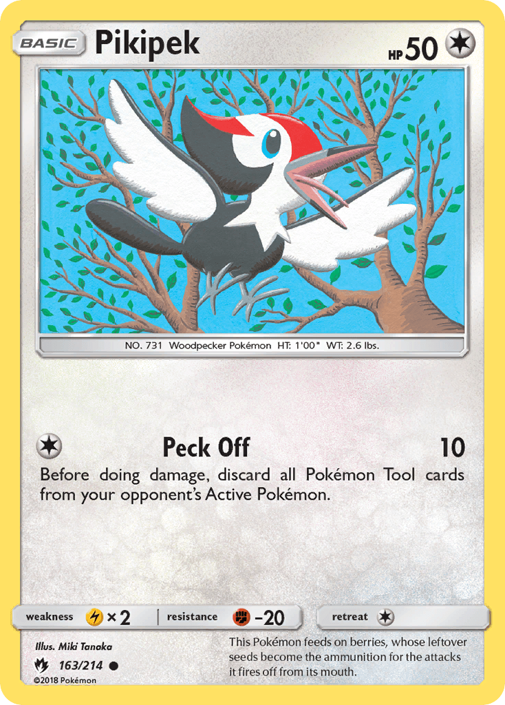 Pikipek, kortbilde fra pokemontcg.io