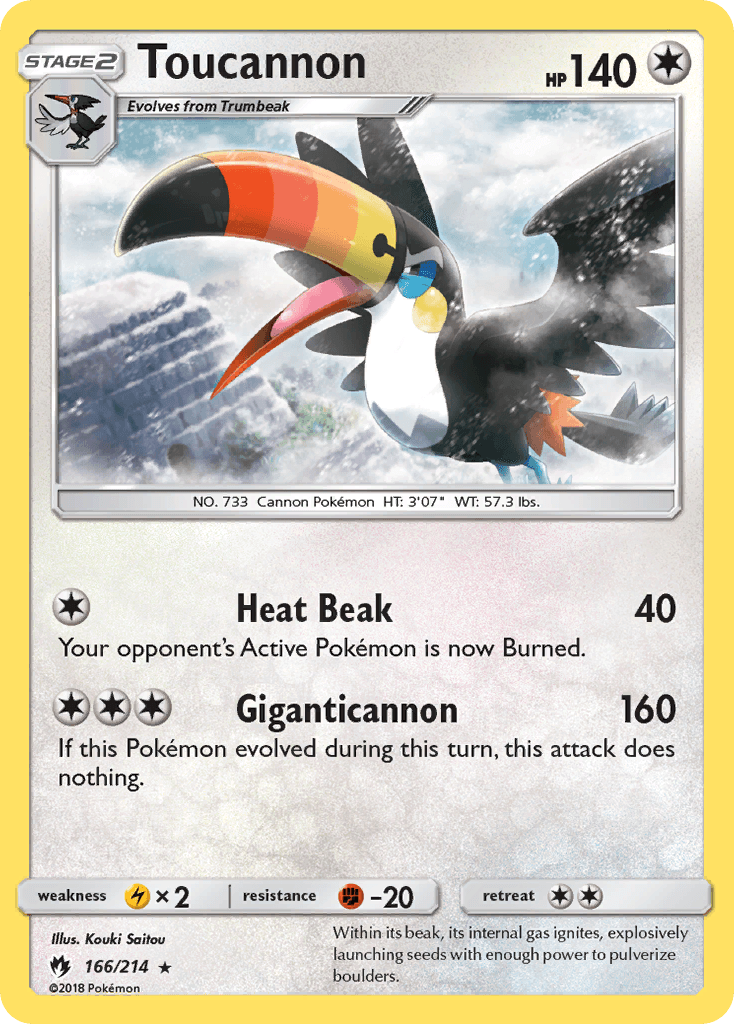 Toucannon, kortbilde fra pokemontcg.io