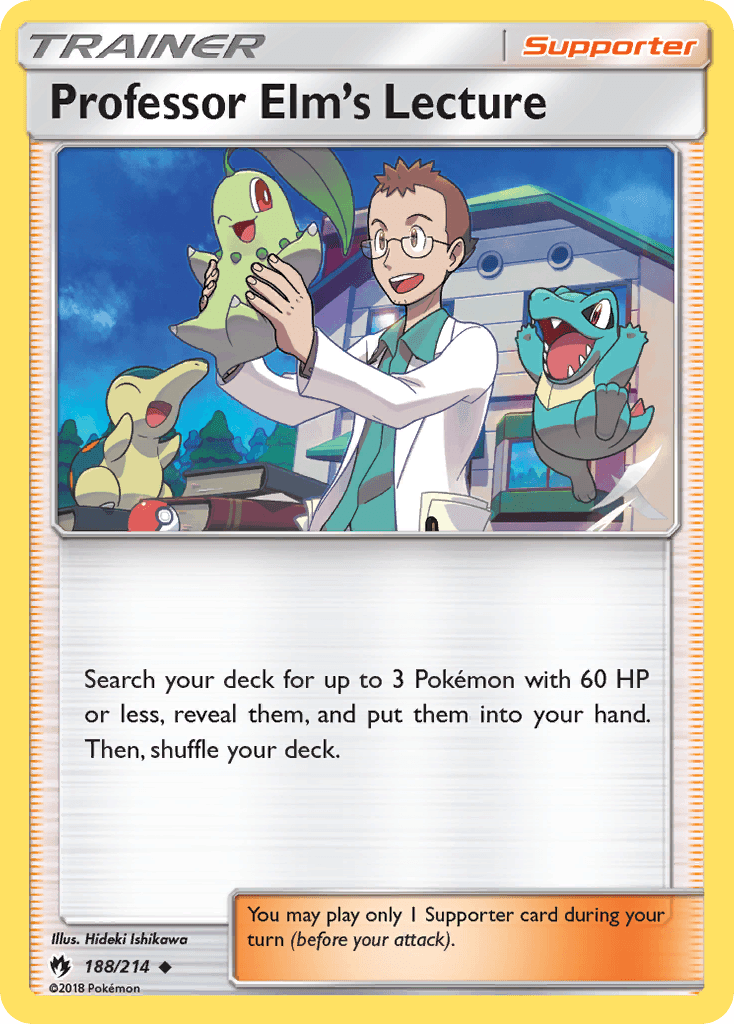 Professor Elm's Lecture, kortbilde fra pokemontcg.io