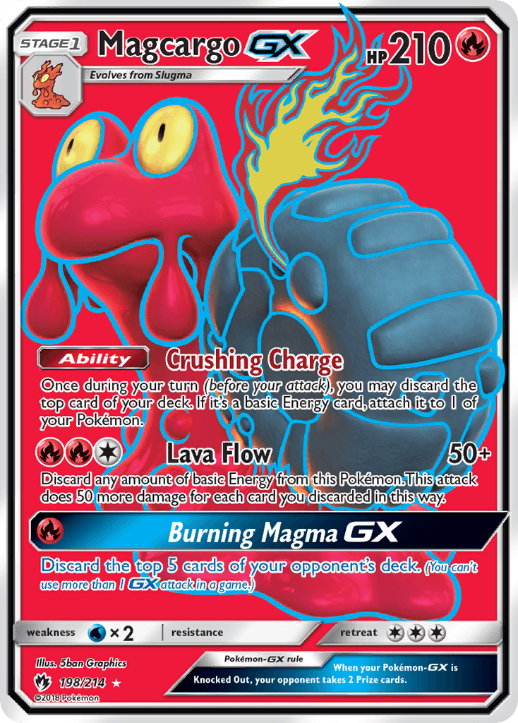 Magcargo-GX, kortbilde fra pokemontcg.io