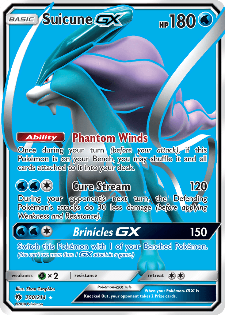Suicune-GX, kortbilde fra pokemontcg.io