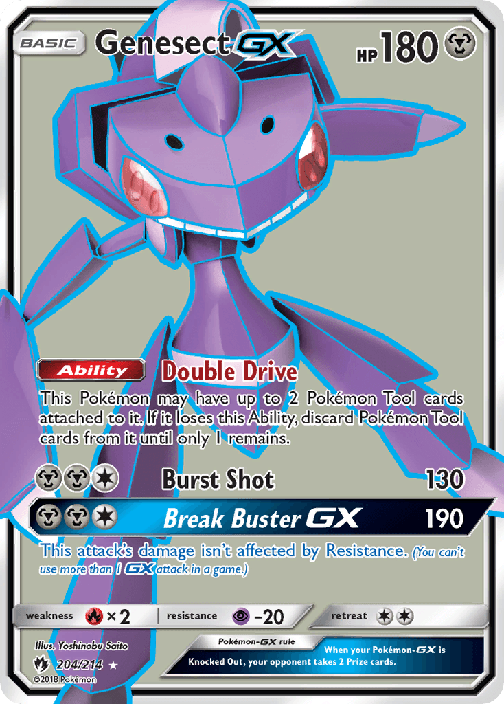 Genesect-GX, kortbilde fra pokemontcg.io