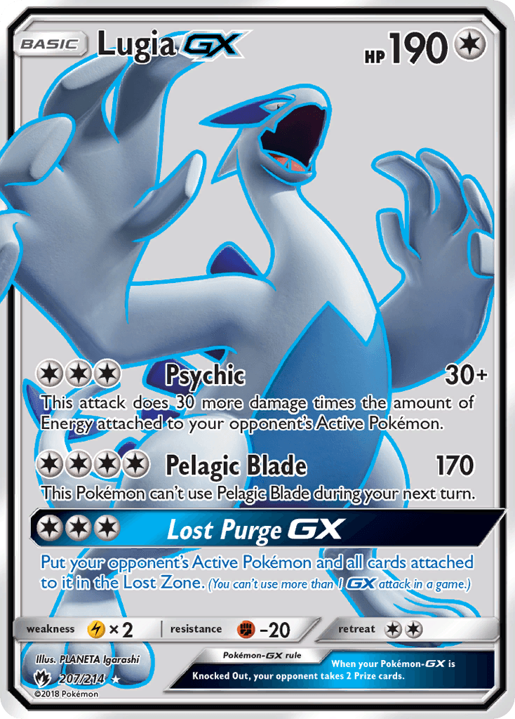 Lugia-GX, kortbilde fra pokemontcg.io