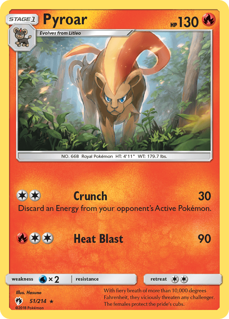 Pyroar, kortbilde fra pokemontcg.io