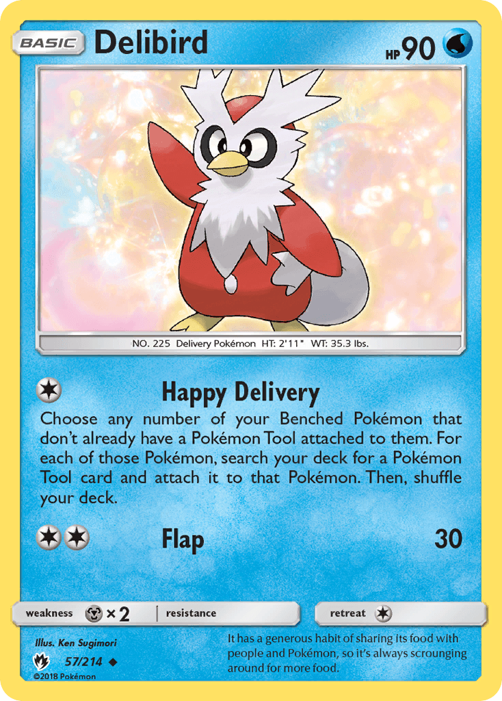 Delibird, kortbilde fra pokemontcg.io