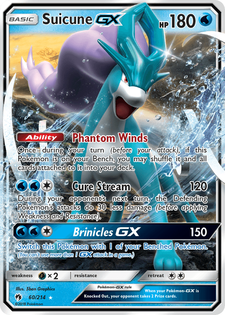 Suicune-GX, kortbilde fra pokemontcg.io
