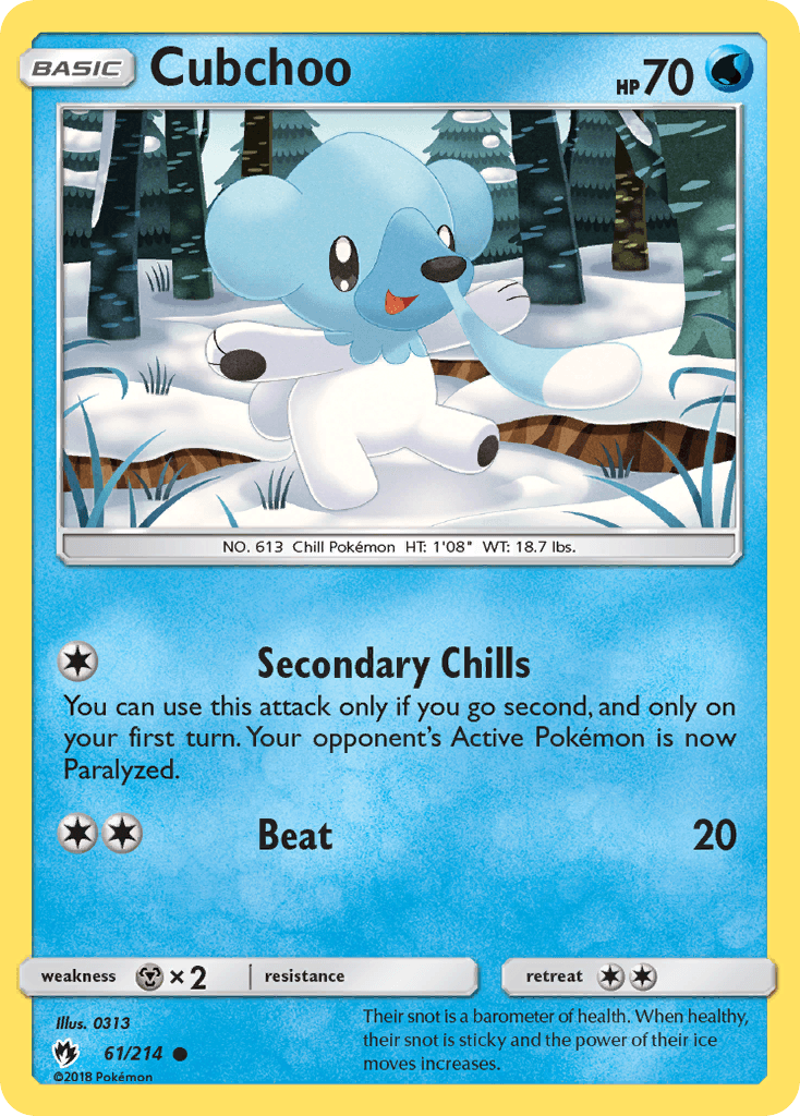 Cubchoo, kortbilde fra pokemontcg.io