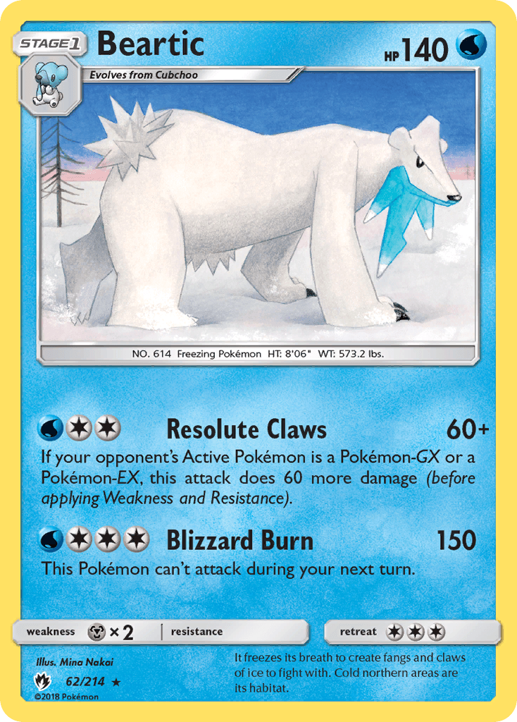 Beartic, kortbilde fra pokemontcg.io