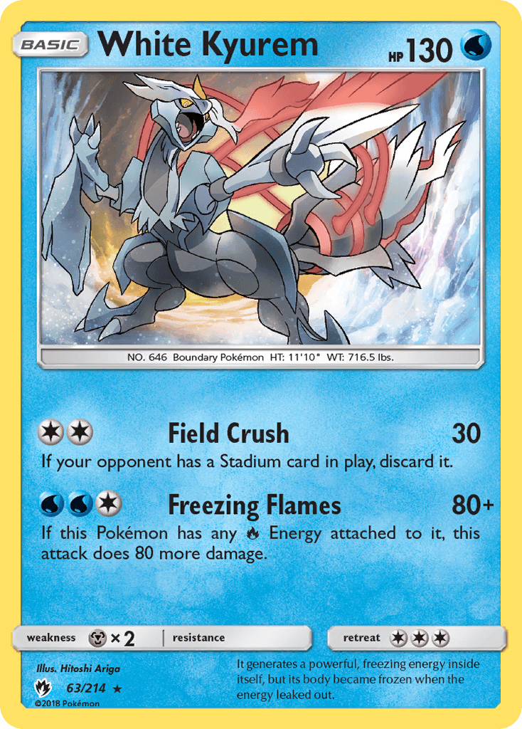 White Kyurem, kortbilde fra pokemontcg.io