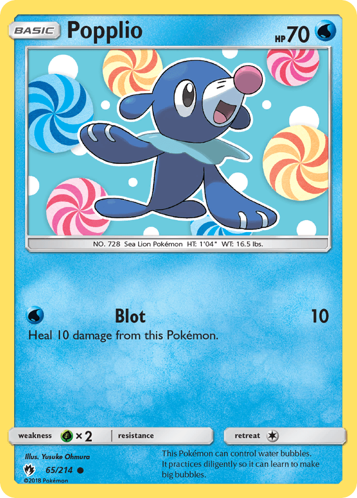 Popplio, kortbilde fra pokemontcg.io