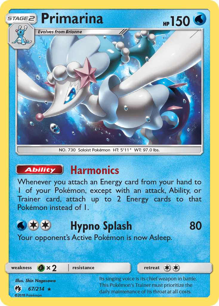 Primarina, kortbilde fra pokemontcg.io