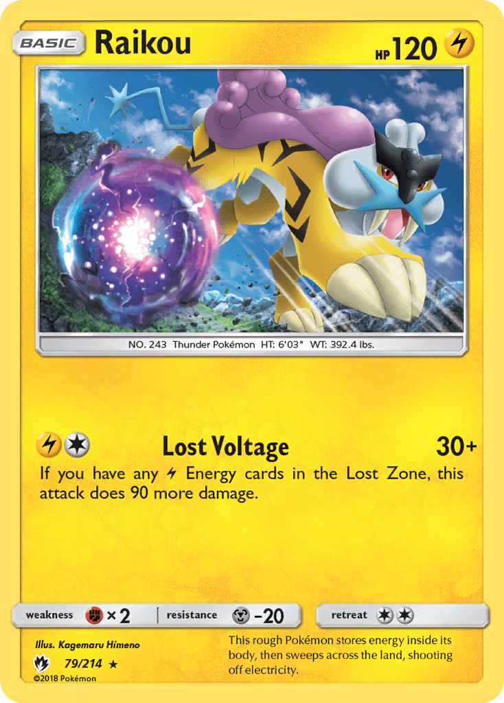 Raikou, kortbilde fra pokemontcg.io