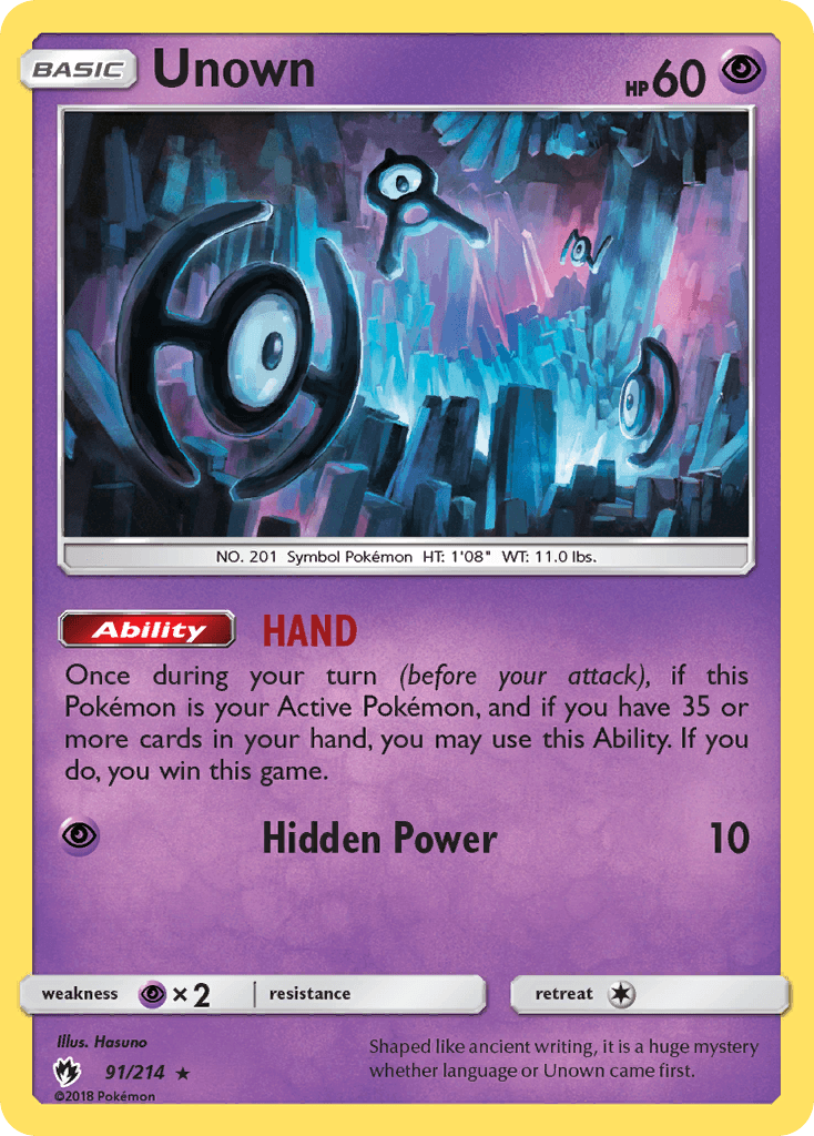 Unown, kortbilde fra pokemontcg.io