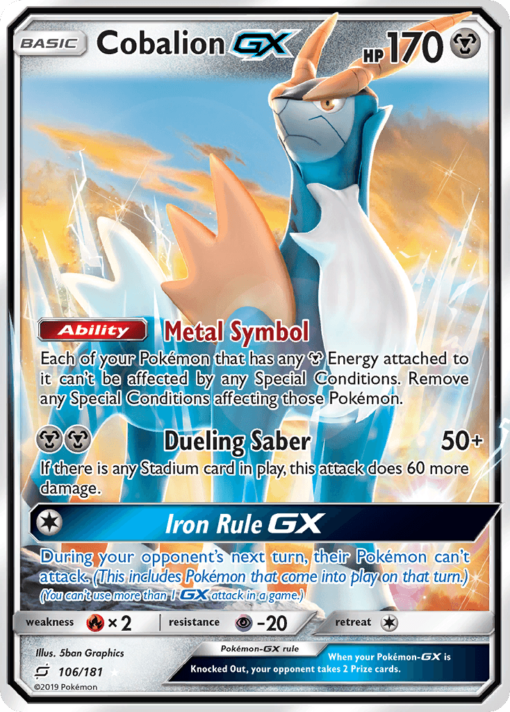 Cobalion-GX, kortbilde fra pokemontcg.io