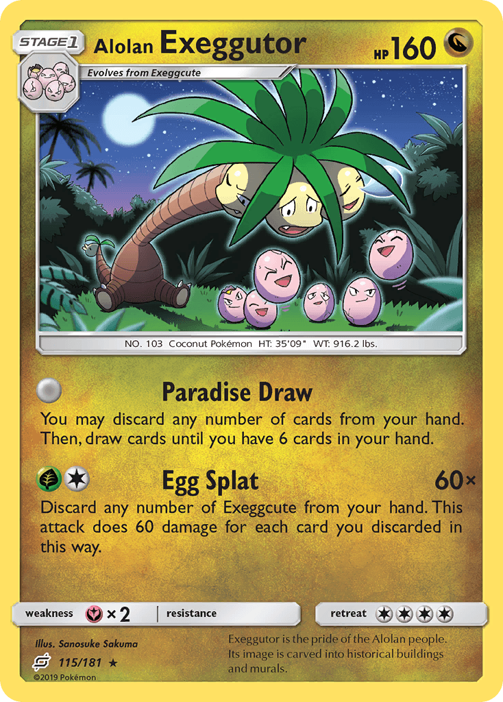 Alolan Exeggutor, kortbilde fra pokemontcg.io