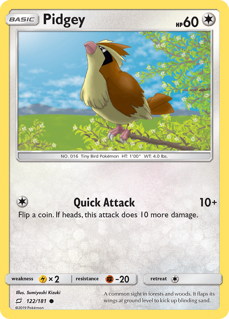 Pidgey, kortbilde fra pokemontcg.io
