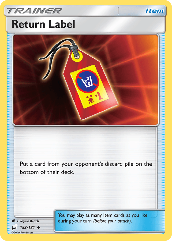 Return Label, kortbilde fra pokemontcg.io