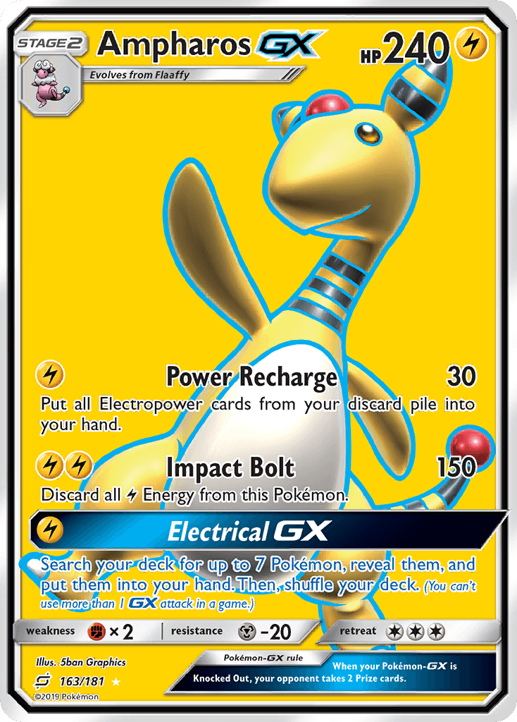 Ampharos-GX, kortbilde fra pokemontcg.io