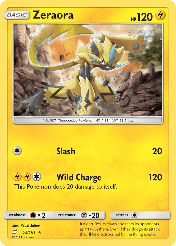 Zeraora, kortbilde fra pokemontcg.io