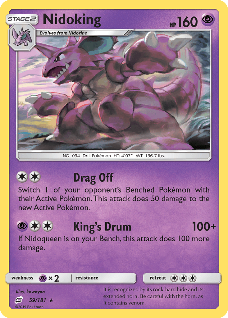 Nidoking, kortbilde fra pokemontcg.io